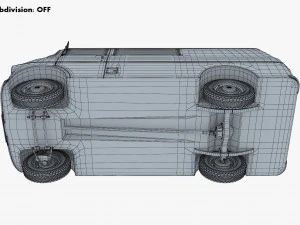 Generic Retro Cargo Van M 1 3D Model