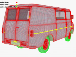 Generic Retro Cargo Van M 1 3D Model