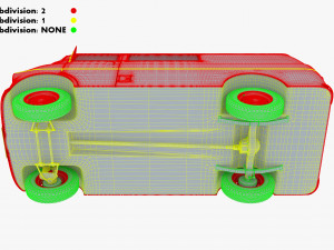 Generic Retro Cargo Van M 1 3D-Modell