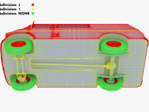 Generic Retro Cargo Van M 1 3D Model