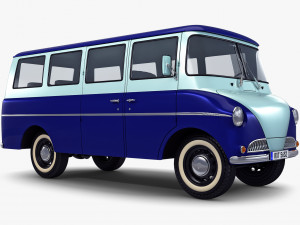 Generic Retro Passenger Van M 1 Modelo 3D