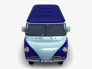 Generic Retro Passenger Van M 1 3D Model