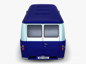 Generic Retro Passenger Van M 1 3D Model