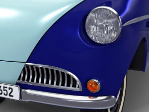 Generic Retro Passenger Van M 1 3D Model