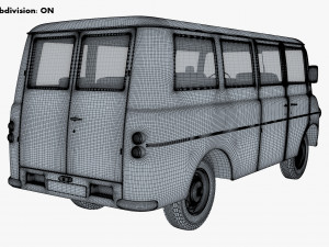 Generic Retro Passenger Van M 1 Modelo 3D