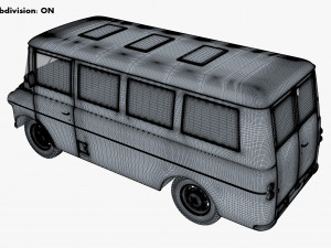 Generic Retro Passenger Van M 1 Modelo 3D