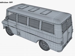 Generic Retro Passenger Van M 1 Modelo 3D