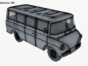 Generic Retro Passenger Van M 1 Modelo 3D