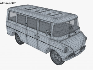 Generic Retro Passenger Van M 1 Modelo 3D