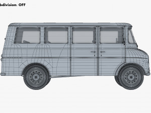 Generic Retro Passenger Van M 1 Modelo 3D