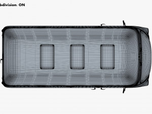 Generic Retro Passenger Van M 1 Modelo 3D