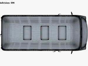 Generic Retro Passenger Van M 1 3D Model