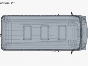 Generic Retro Passenger Van M 1 Modelo 3D