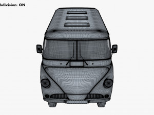 Generic Retro Passenger Van M 1 Modelo 3D