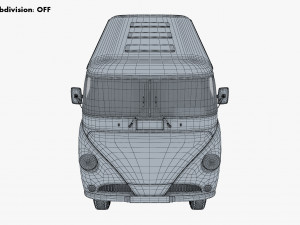 Generic Retro Passenger Van M 1 Modelo 3D