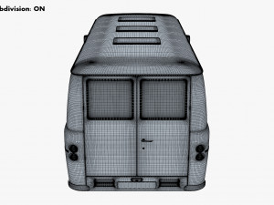 Generic Retro Passenger Van M 1 Modelo 3D