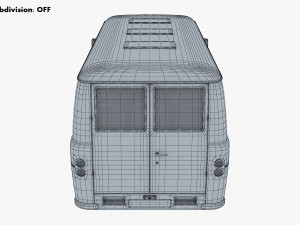 Generic Retro Passenger Van M 1 Modelo 3D