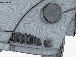 Generic Retro Passenger Van M 1 3D Model