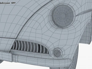 Generic Retro Passenger Van M 1 3D Model