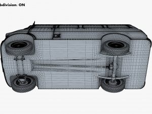 Generic Retro Passenger Van M 1 Modelo 3D