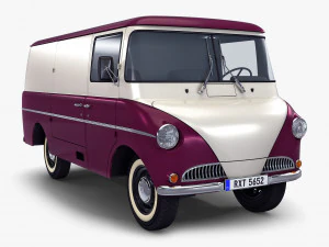 Generic Retro Cargo Van M 2 3D Model