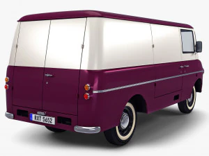 Generic Retro Cargo Van M 2 3D Model