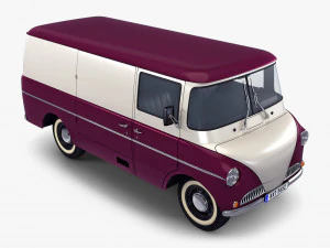 Generic Retro Cargo Van M 2 3D Model