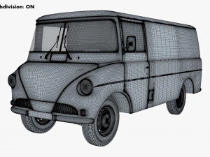 Generic Retro Cargo Van M 2 3D Model