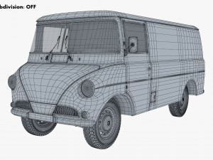Generic Retro Cargo Van M 2 Modelo 3D