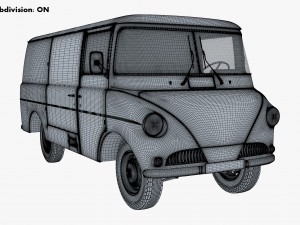 Generic Retro Cargo Van M 2 Modelo 3D
