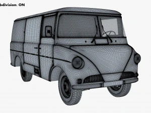 Generic Retro Cargo Van M 2 3D Model