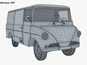 Generic Retro Cargo Van M 2 3D Model