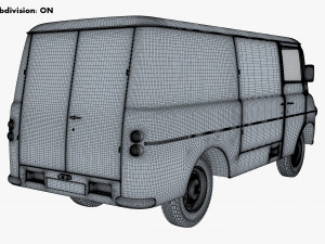 Generic Retro Cargo Van M 2 Modelo 3D