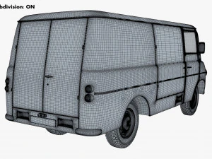 Generic Retro Cargo Van M 2 3D Model