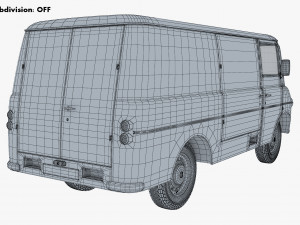 Generic Retro Cargo Van M 2 Modelo 3D