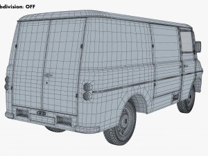 Generic Retro Cargo Van M 2 3D Model
