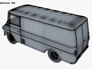 Generic Retro Cargo Van M 2 3D Model
