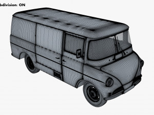 Generic Retro Cargo Van M 2 Modelo 3D