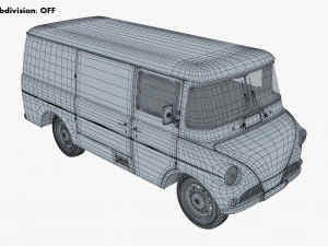 Generic Retro Cargo Van M 2 3D Model