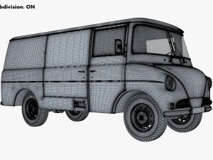 Generic Retro Cargo Van M 2 Modelo 3D
