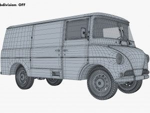 Generic Retro Cargo Van M 2 Modelo 3D