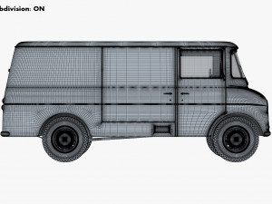 Generic Retro Cargo Van M 2 Modelo 3D