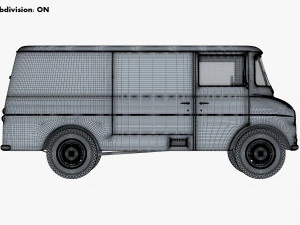 Generic Retro Cargo Van M 2 3D Model