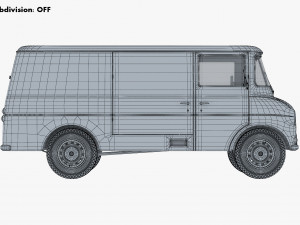Generic Retro Cargo Van M 2 Modelo 3D