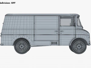 Generic Retro Cargo Van M 2 3D Model