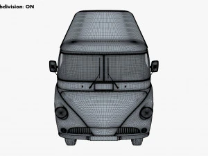 Generic Retro Cargo Van M 2 3D Model