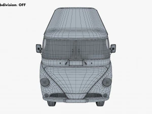 Generic Retro Cargo Van M 2 3D Model