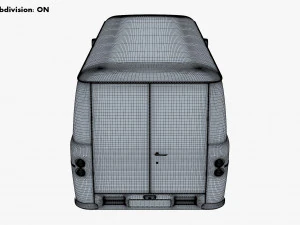 Generic Retro Cargo Van M 2 3D Model
