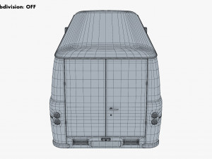 Generic Retro Cargo Van M 2 Modelo 3D