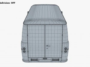 Generic Retro Cargo Van M 2 3D Model